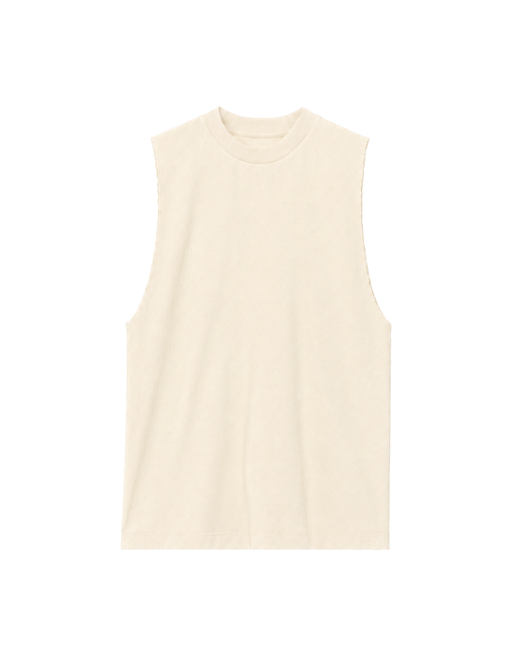 Oversized Drop-Armhole Tank - Cream