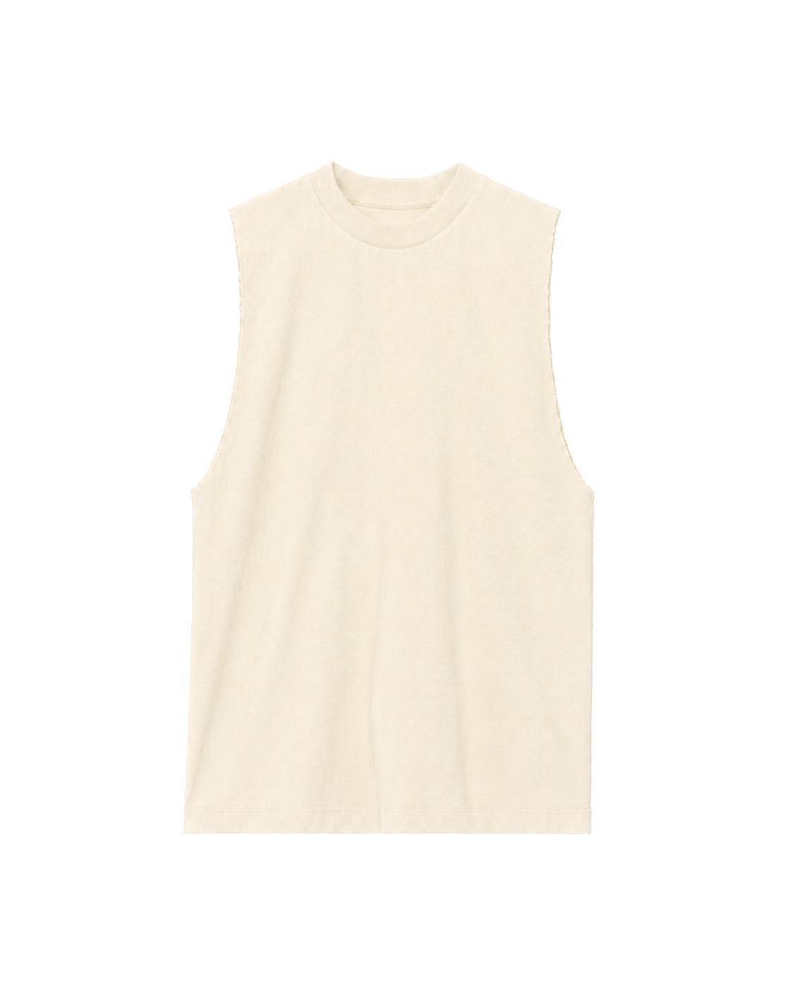 Oversized Drop-Armhole Tank - Cream