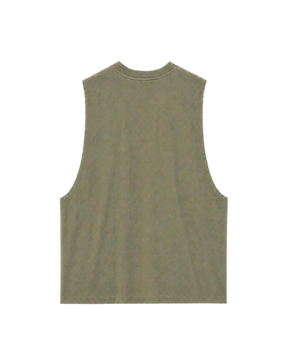 Oversized Drop-Armhole Tank - Olive