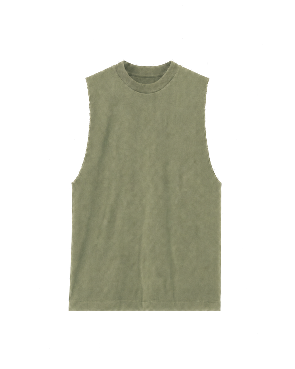 Oversized Drop-Armhole Tank - Olive