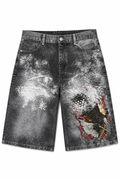 RM231S PRTD DENIM