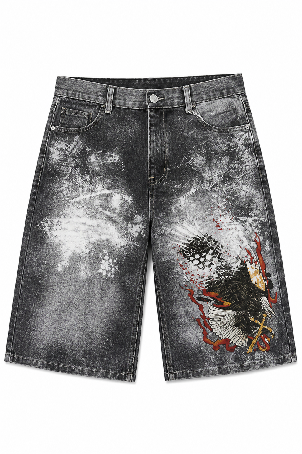 RM231S PRTD DENIM